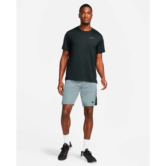 Nike Dri-FIT Knit Hybrid Men's Training Gym Shorts Grey 2XLT - Picture 8 of 8